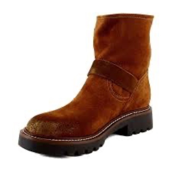 NEW SAM EDELMAN women's kinsley boots in amber brown 7.5 - Picture 2 of 6